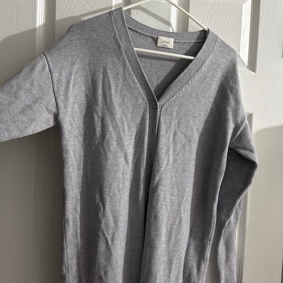 Aritzia Wilfred XS long Cardigan Sweater Grey - Picture 2 of 15